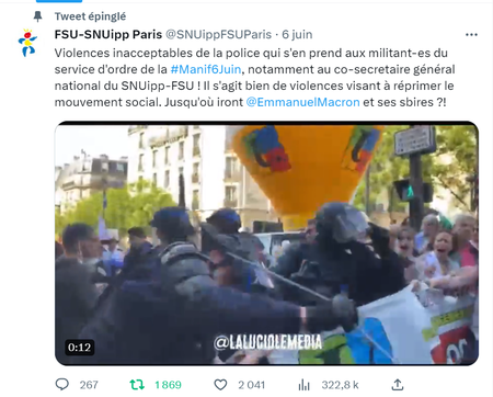 tweet FSU Paris